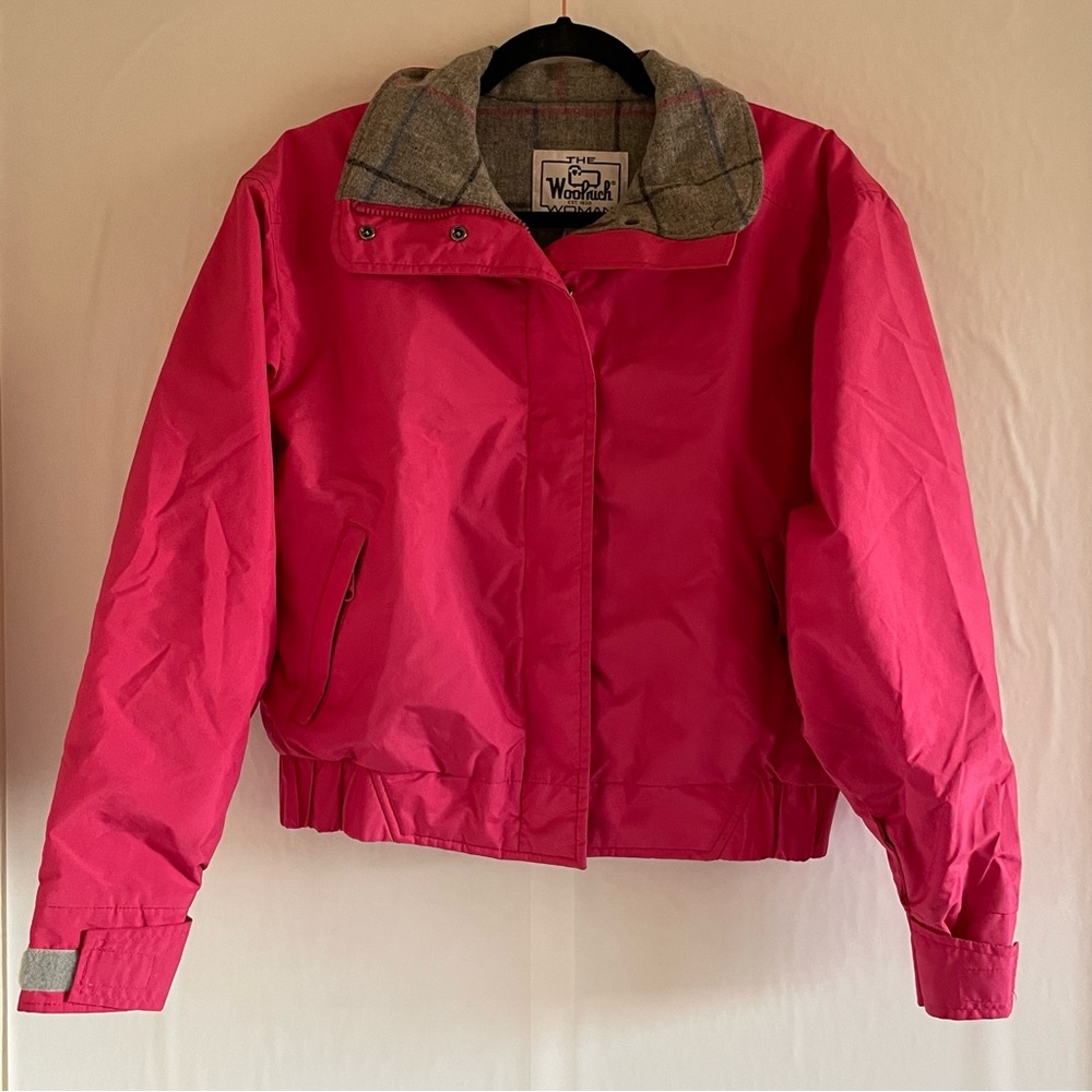 Vintage The Woolrich Woman Pink Jacket Size M
